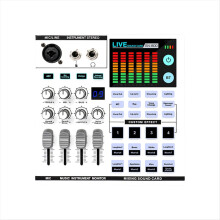 Audio Interface Mixer Sound Card for KTV Karaoke Live Broadcast