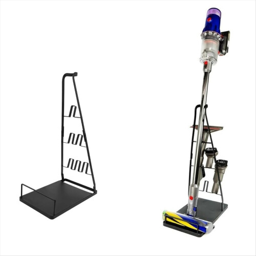 Vacuum Cleaner Bracket Holder Floor Stand Storage Brush Shelf Black 1