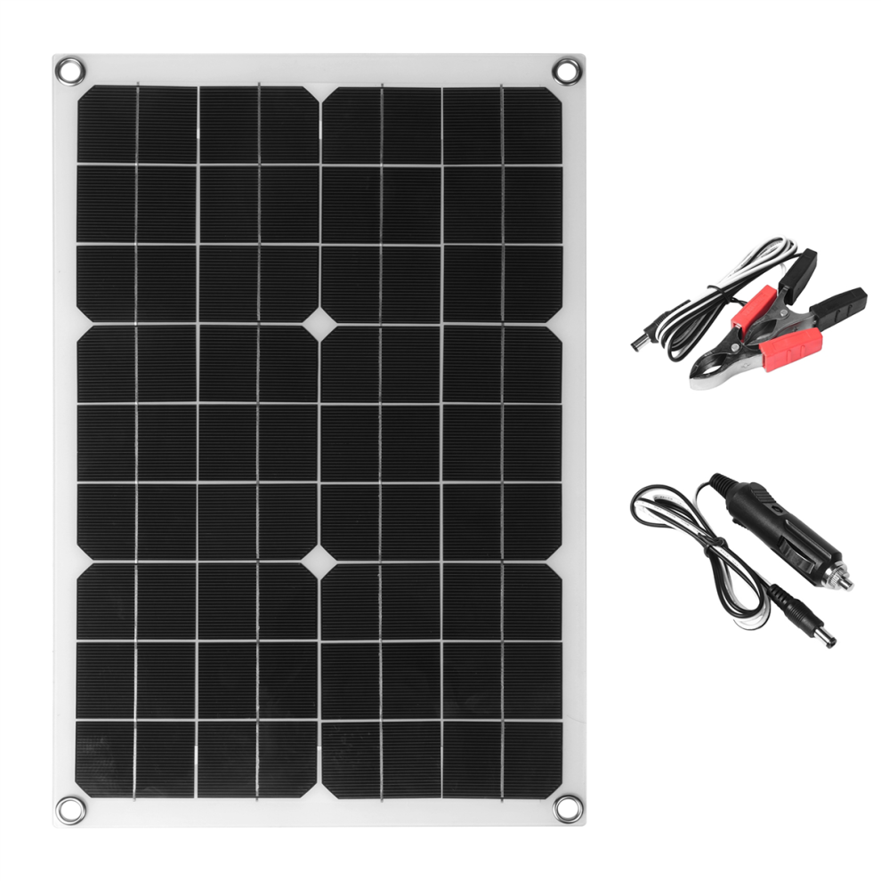 20W 18V Monocrystalline Photovoltaic Solar Charging Panel Solar Panel 4852609111177