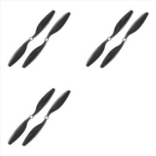 Black 10x4.5 inch1045 carbon fiber spiral propeller