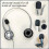 Foam Microphone Windscreen,Mini Size Lapel Headset Mic Foam Covers 7