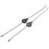 2Pcs Bronze Ceiling Fan Pull Chain Set, Decorative Fan Pendant 2