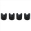 4pcs HIFI Cable Stand Booster Holder Black 2