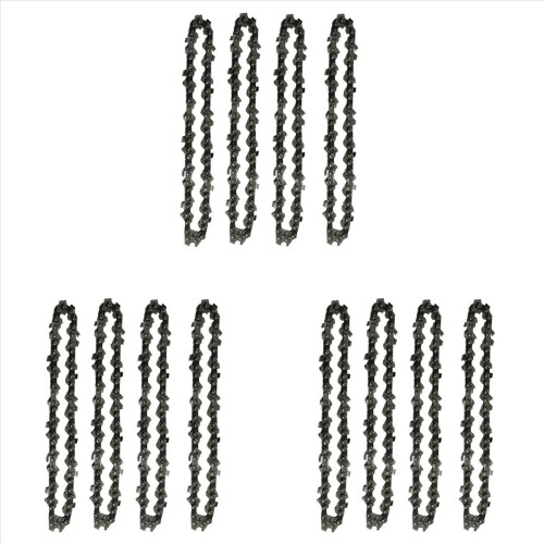 Mini Chainsaw Chain 4 Inch Guide Saw Chain 1/4 LP Pitch, 28 Sections