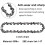 Mini Chainsaw Chain 4 Inch Guide Saw Chain 1/4 LP Pitch, 28 Sections 5
