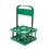 4 Holes Foldable Plastic Beverage Carrier, with Handle Green 2