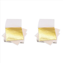 200 PCS Gold Sheets Gold Foil for Art Gilding Flakes Multipurpose