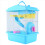 Pet Cage Hamster Cottage with Skylight Double Layer House Blue 3