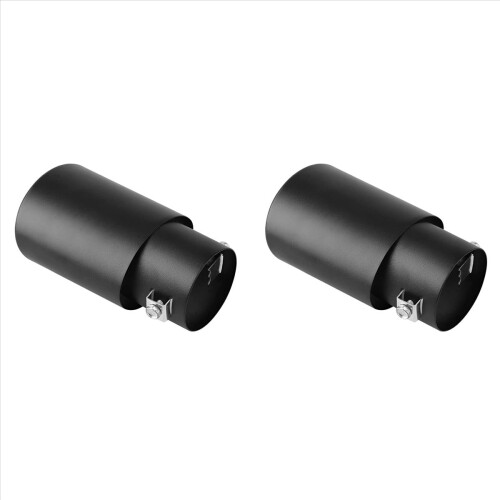 Car Exhaust Pipe Modification Tail Throat Tail Pipe(Black)