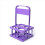 4 Holes Foldable Plastic Beverage Carrier, with Handle Deep 3