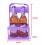 4 Holes Foldable Plastic Beverage Carrier, with Handle Deep 4