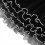 4 Yards Flower Wrapping Paper Pearl Edge, 3pack Black 1
