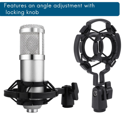 Condenser Microphone Mic Shock Holder For Large Diaphram Mic Clip 1