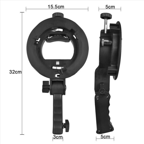 Type Bracket Bowens Mount for Flash Light Speedlite Snoot 1