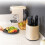 Utensil Holder Knife Block ABS Drainer Storage Box Green 3