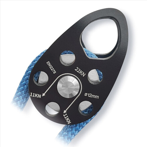 Rock Climbing Pulley Heavy Duty Single Fixed Swing Pulley Black 1