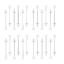 100 Pcs Nose Wax Sticks, Hair Wax Applicator with Disposable Spatulas