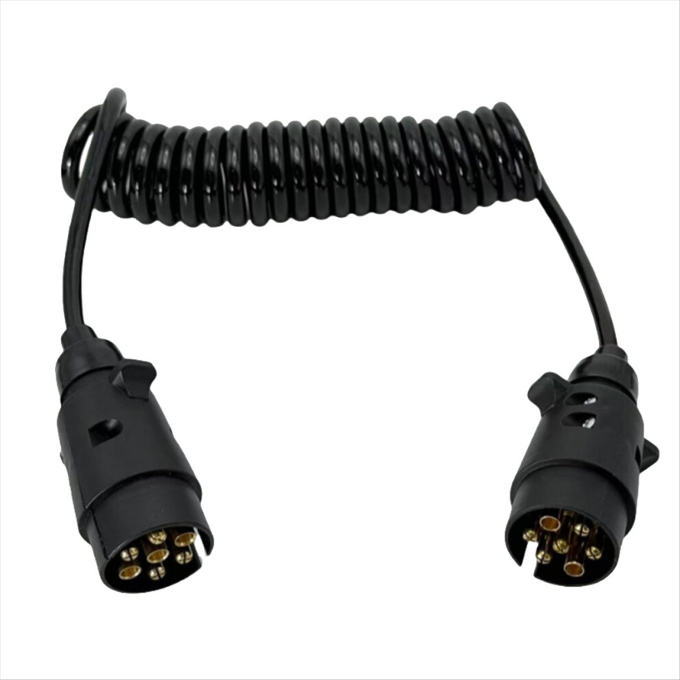 12V Trailer Spring Wire 2M 7 Core Spring Towing Coiled Wire 4852609146803