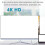 USB C Ethernet Multiport Adapter, 4-in-1 USB C Hub 100Mbps Ethernet, 4