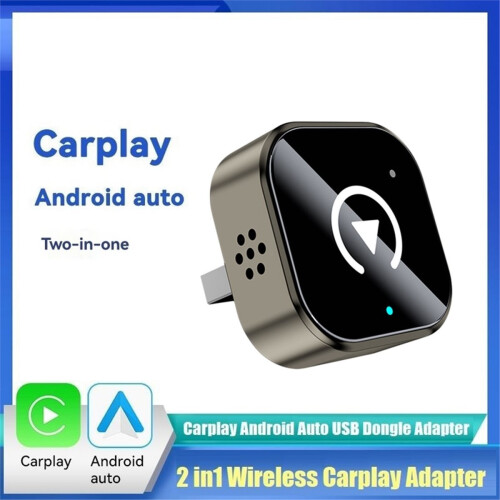 2IN1 Wireless CarPlay Android Auto Adapter BT+WIFI USB Dongle 1