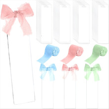 123PCS Blank Transparent Acrylic Bookmark Kit with Ribbon