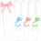 123PCS Blank Transparent Acrylic Bookmark Kit with Ribbon 1