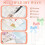 123PCS Blank Transparent Acrylic Bookmark Kit with Ribbon 3