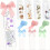 123PCS Blank Transparent Acrylic Bookmark Kit with Ribbon 2