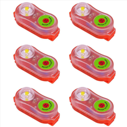 2Pack Life Jacket Light, Automatic Locator Life Jacket Strobe Light,A