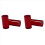 2pcs Colorful Acrylic Pool Cue Ferrules D 1