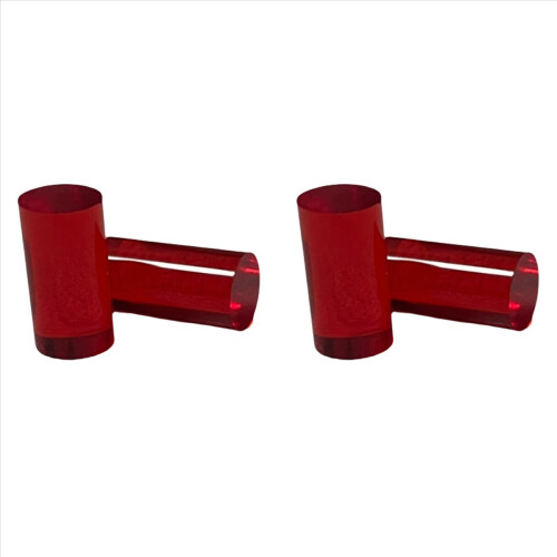 2pcs Colorful Acrylic Pool Cue Ferrules D