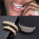 10/10 Iced Out Stone Teeth Tooth Caps Gold 3
