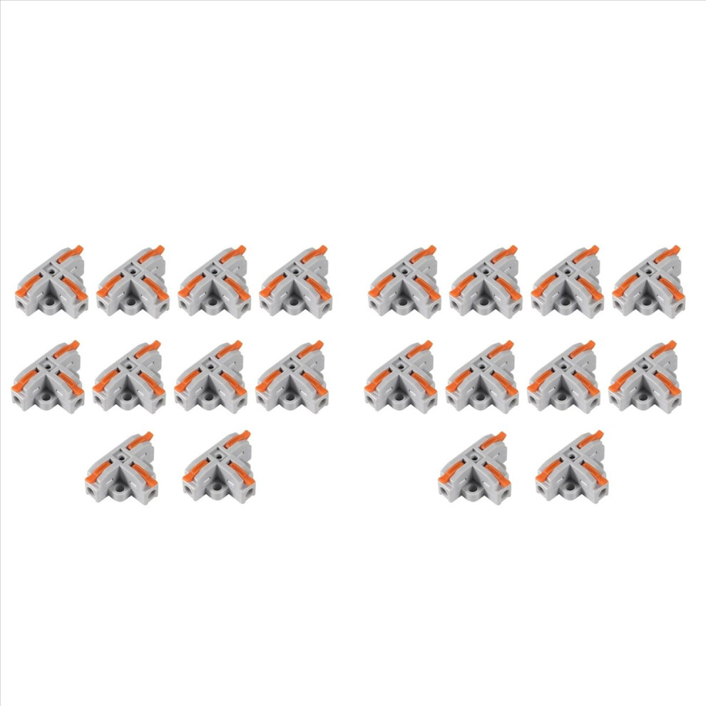 10Pcs T-Shape Lever Nut Wire Connector, Quick Splitter 3 Way 4852814299363