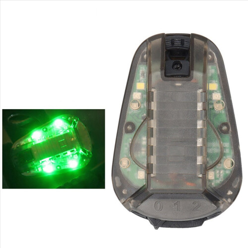Helmet Survival Beacon Light Helmet Strobe Light with Magic Tape D 2