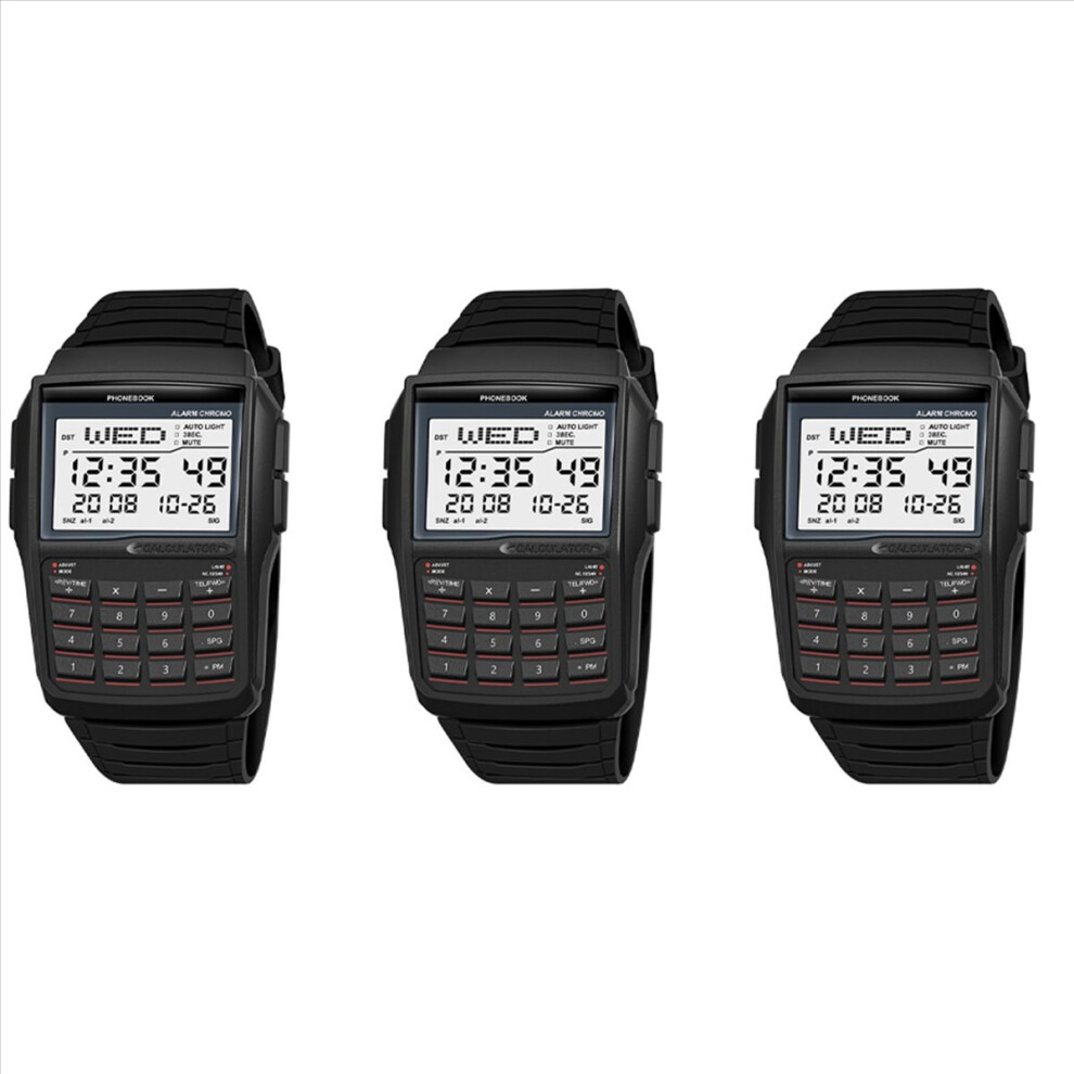 Led Electronic Watch Digital Sports Multifunction Calculator Watch 4852609169246