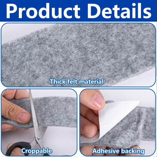 3 Roll 13.4Ft x 1.2Inch Window Condensation Prevention Absorber 1