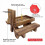 Squirrel Feeder Picnic Table with Umbrella,Wooden Squirrel Feeders B 1