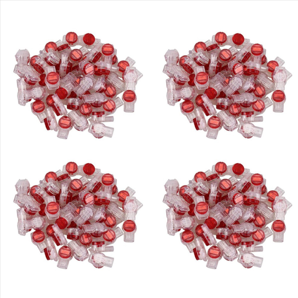 55 Pieces Gel Splice Ur Connector 3 Port Wire Connectors Red+Clear 4852814298892