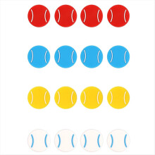16pcs Tennis Racket Dampeners, Soft Silicone Racquet Vibration Damper