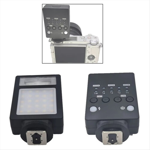 Mini 2in1 LED Fill Light + Speedlite Bi-Color Adjustable 2500-6500K 1