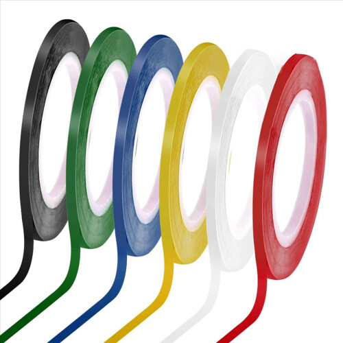 6 Rolls 1/8 Whiteboard Tape Thin White Board Tape 108 Feet Per Roll 1