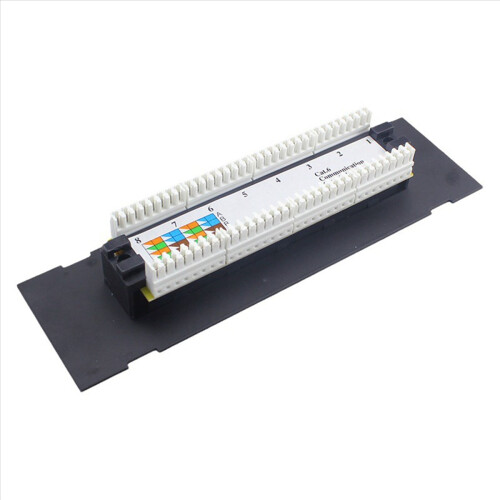 8Port Patch Panel for Cat. 6 Versatile Data Center Plastic Wall Mount 2