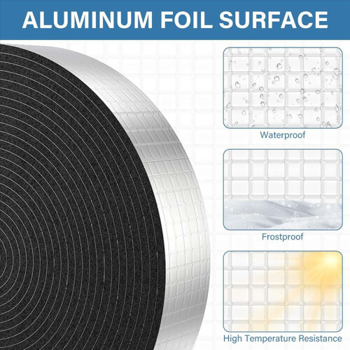 Pipe Wrap Insulation, Aluminum Foil Facing Pipe Wrap Insulation Tape 2