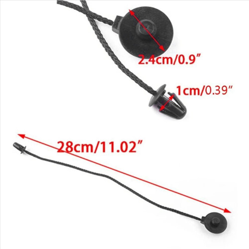 2 Pieces of Rear Trunk Storage Bag Tray Straps Parcel Shelf String 1