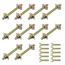 10 Sets Countertop Connector Bolts,Table Top Fasteners,A