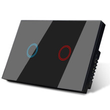 Wifi Smart Wall Light Switch Glass Touch Power Switches 2-Gang