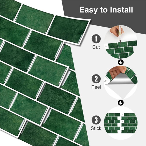 10 Sheets Peel and Stick Backsplash 1