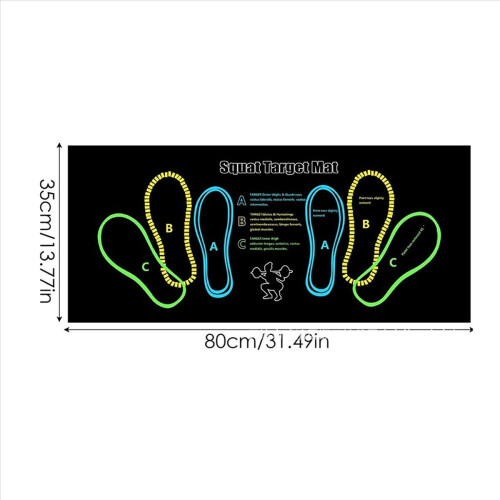 Squat Guide Mat Squat Step Positions Knee Mat with Foot Position Mat 1