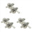 2x MOTORCYCLE CLEAR INLINE GAS RIGHT ANGLE FILTER 1/4 6/7MM BIKE 1