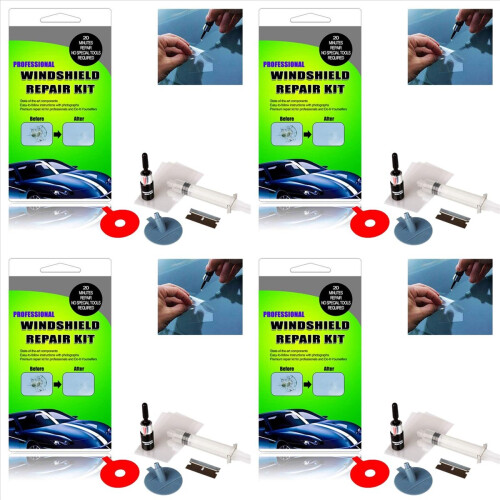 Windshield Repair Kit Fix Auto Glass Windshield Crack Chip Scratch